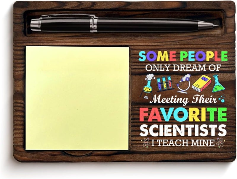 YGBF Funny Science Teacher Gifts for Men Women Chemistry Teacher Sticky Note Holder Science Classroom Decor - Image 1